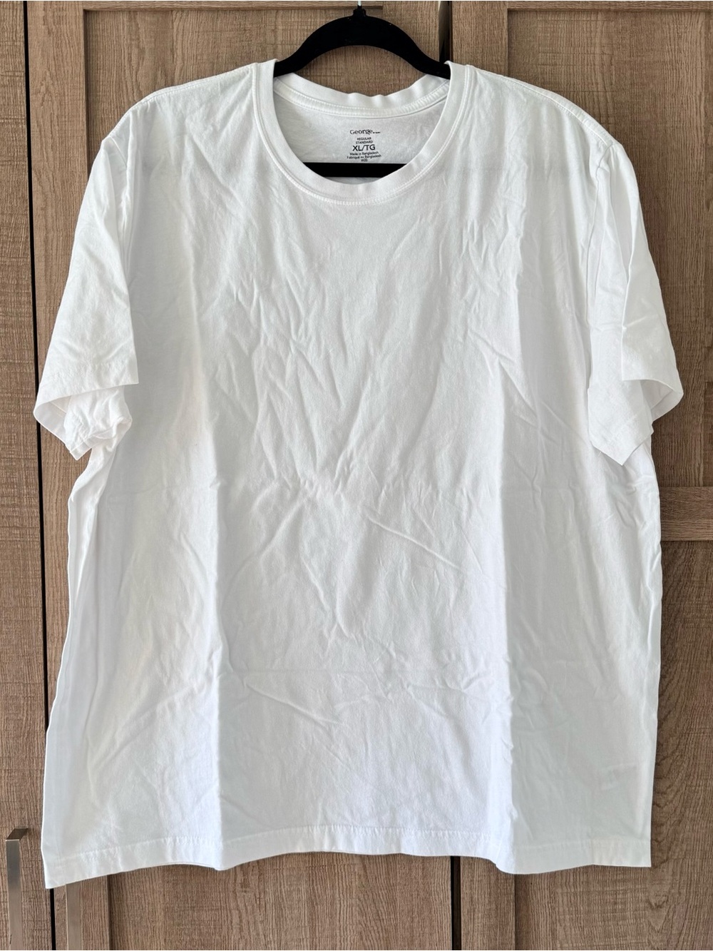 George BRAND NEW White Short Sleeve Crew Neck T-Shirt or Undershirt SZ.XL